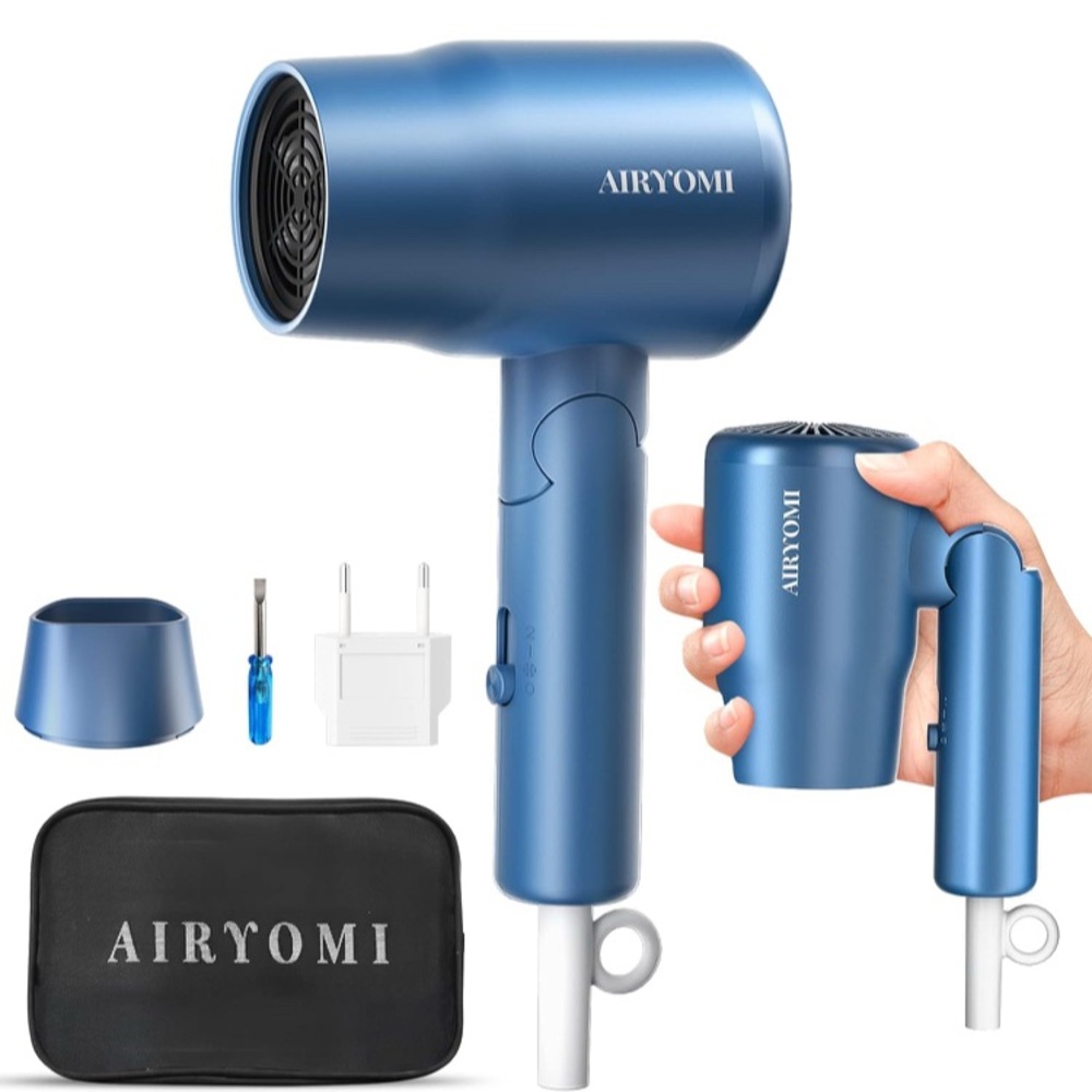 Travel Compact Blue Hair Dryer